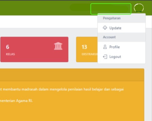 Popup update RDM dengan pilihan Upload Manual dan Update Online